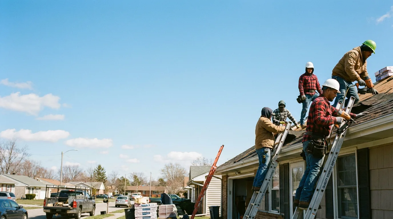 Roofing in Burkettsville, OH near me